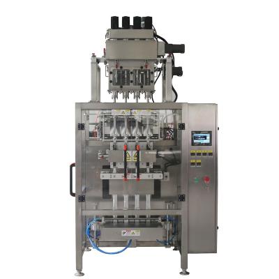 China Food Multiseriate Vertical Two Heads Automatic Conveyor Paste Sachet Tomato Sauce Filling Sealing Packing Machine forliquid for sale