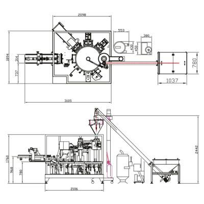 China Automatic Rotary Food Bag Wheat Snus Cocoa Milk Tea Coffee Powder Ziplock Packing Machine for sale