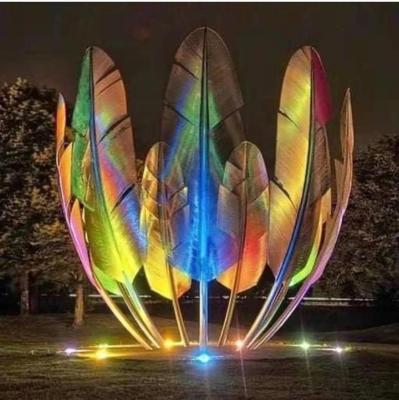 China Feather 10m Analog Spirits Large Minimalist Monument Sculpture For Saudi Arabia India for sale