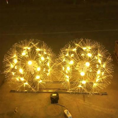 China 2020 New China Design Dandelion Flower Lighting Sculpture In Garden for sale