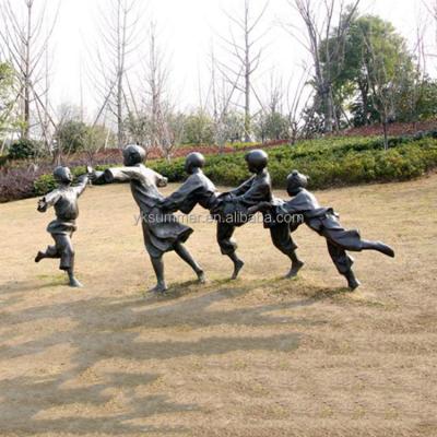 China China Popular Hot-selling Bronze Garden Sculpture Children Figure Statue for sale