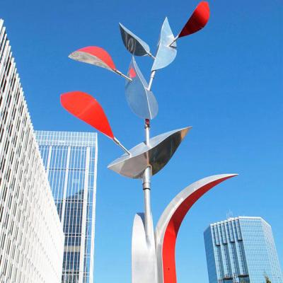 China Modern Kinetic Stainless Steel Tree Sculpture From Europe for sale