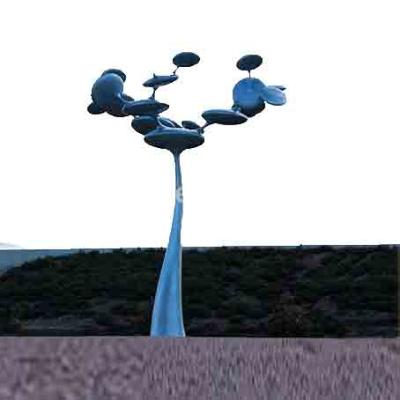 China Europe Tree Blue Wind Kinetic Sculpture By The Sea for sale