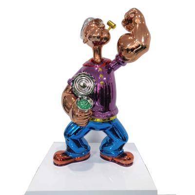 China Other abstract super high quality contemporary metal stainless steel art for popeye sculpture 95% similarity for sale