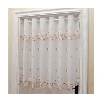 China European Luxury Blackout Lufu Window Embroidered Cherry Blossom Artificial Embroidered Design Drapes Curtains For Room Bedroom for sale