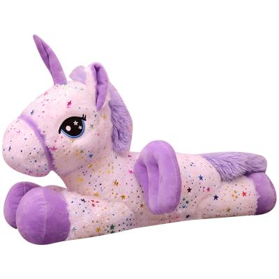 China Wholesale Custom Stuffed Animals Best Selling Shiny Unicorn Plush Pillow for sale