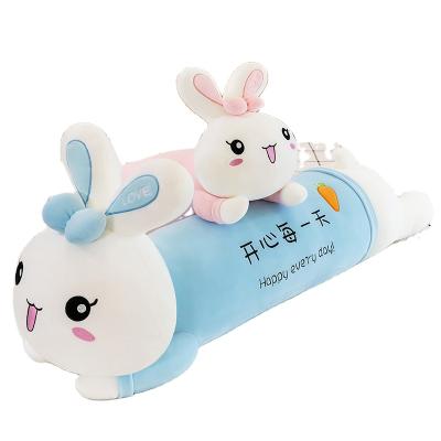 China 70cm Long Plush Rabbit Pillow Stuffed Rabbit Plush Toys Soft Sleep Cushion for sale