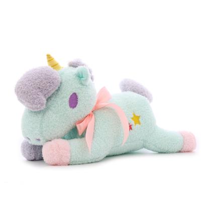 China Chinese custom soft plush unicorn factory price stuffed plush toy unicorn animal pillow for sale