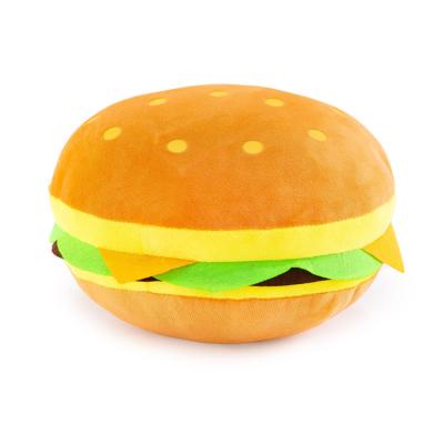 China Professional Plush Factory Supply Simulation Hamburger Soft Plush Toy For Baby for sale