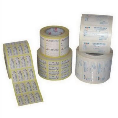 China Anti-Counterfeit Hanger Tag Perforated Adhesive Tags for sale