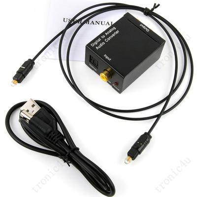 China For Projector Converter 3.5Mm Jack Coaxial Optical Fiber Aux Audio Digital-to-Analog Rca L/R Converter Spdif Digital Decoder Amplifier for sale