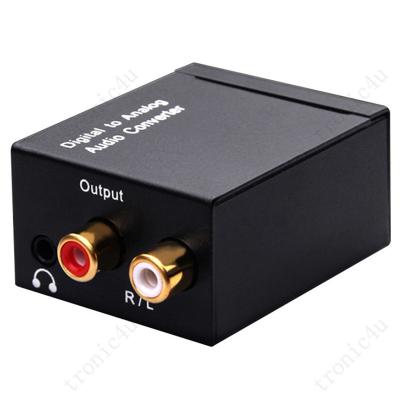 China For Projector Portable 3.5Mm Jack Coaxial Optical Fiber Digital to Aux Audio Amplifier. Analog Rca L/R Converter Spdif Digital Decoder Audio for sale