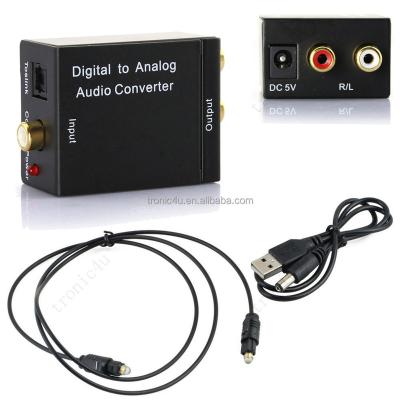 China For Projector Optical Digital CoaxCoaxialToslink Digital to Analog Audio Converter to RCA L/R Converter Adapter Analog Audio Amplifier for sale