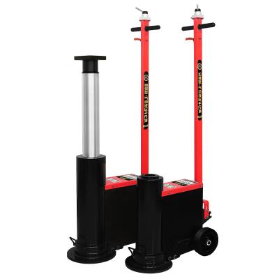 China Car Rapairing 80/100 Ton Air Hydraulic Trolley Jack Pneumatic Truck Lift Jack for sale