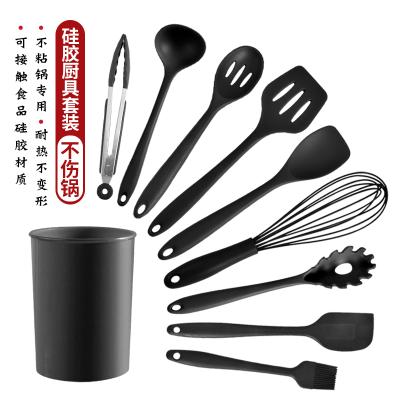 China Viable Silicone Kitchen Utensil Tool Kit Beater Spatula Spoon Bakeware for sale