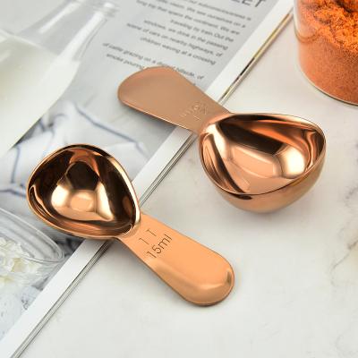 China Viable Cooking Accessories 30ml Measuring Cup Gold Plating Stainless Steel Measuring Cups for sale