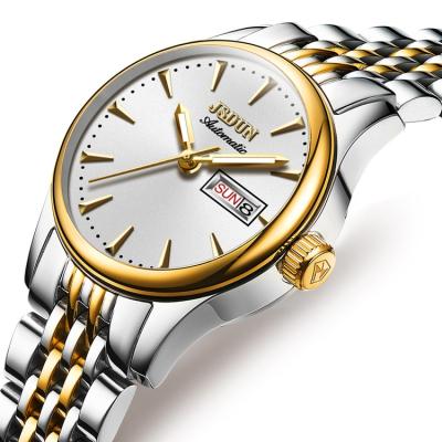 China JSDUN8992women's day/date movement stainless steel manufacturer Chinese imported dial diameter 27mm diameter 27mm waterproof mechanical watch for sale