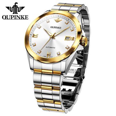 China Day/Date Oupinke 3199 Automatic Mechanical Watches Men Watches Fashion Wristwatches Wholesale Oupinke Automatic Watch for sale