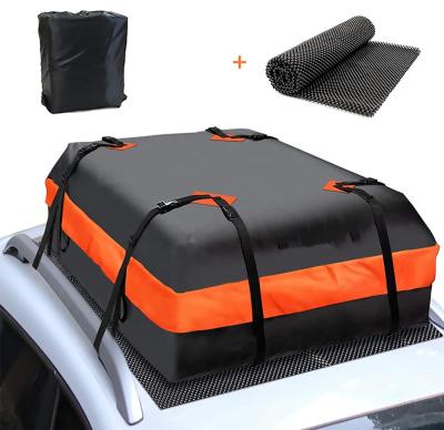 China beach & Waterproof Vacation Car Roof Racks 15 Cubic Feet Car Roof Bag For Luggage Carrier for sale