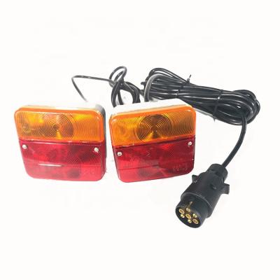 China Amber Red Trailer Light Trailer Tail Lamp Trailer Part Truck Part 12/24V Trailer Lamp Assembly Lights Truck Lamp Kit for sale