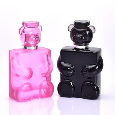 China Perfume filling Premium Bear Perfume Dispenser Portable replacement travel Cosmetic bottle Glass spray empty bottle for sale