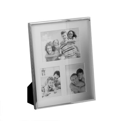 China Silver Plated Deep Box Photo Frame Three Pictures Photo Frame Shadow Box Photo Frame for sale