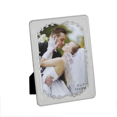 China Morden Metal Picture Frame Metal Zinc Alloy Photo Frames Enamel With Pearl for sale