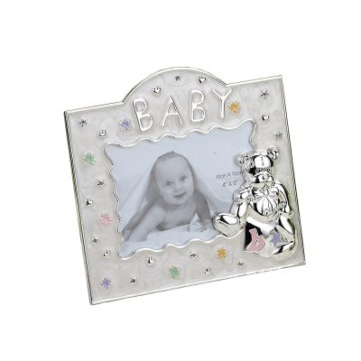 China DIY Child Photo Frame Creative Colorful Enamel Decorated Gift Frame Newborn Baby Baby Photo Frame for sale