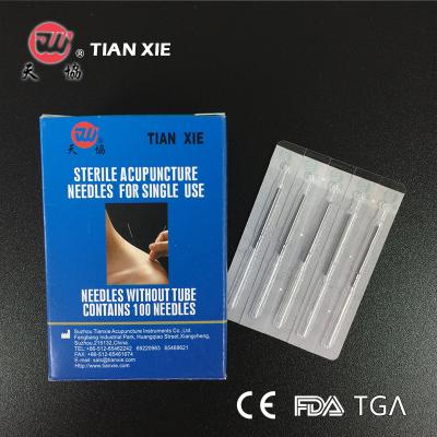 China Loopless Stainless Steel Wire Spring Handle Acupuncture Needles Without Guide Tube JWK-2 for sale