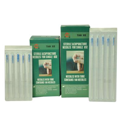 China TianXie Brand Disposable Sterile Acupuncture Needle with Tube JW (C.S.A.K) for sale