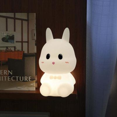 China YIZHI Cartoon New Design Children Led Lamp Bunny Night Light For Kids 7 Color Changing RGB Table Lamp Baby Gift Light for sale