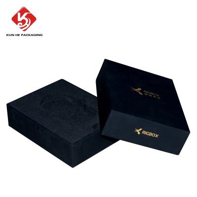 China Recyclable Luxury Custom Watch Wallet Cardboard Box Mens Lid And Base Hard Logo Packaging Paper Gift Box for sale