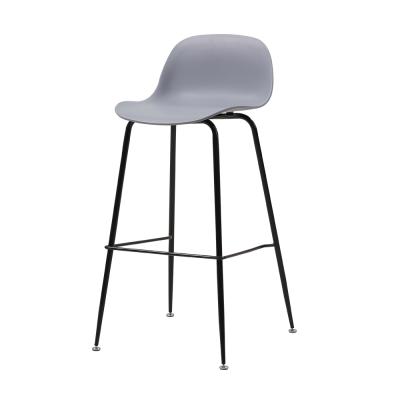 China Tianjin Design Classic Adjustable Bar Furniture PP Cheap Plastic Bar Stool (Height) High Back Chairs For Sale for sale