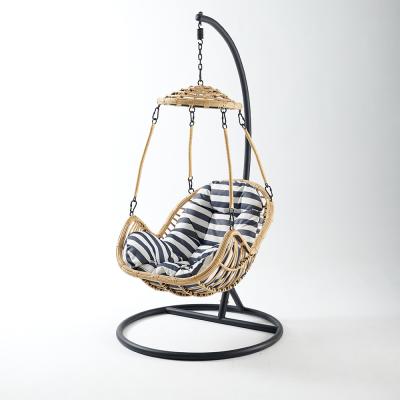 China Hot Selling Adjustable(Height)Wholesale Patio Swings Rattan Chair Frame Steel Hanging Chair For Sale for sale