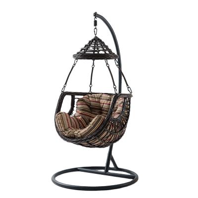 China (Height)Adjustable Good Selling Products Adults Steel Wicker Children Outdoor Steel Hanging Chair for sale