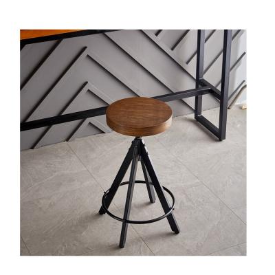 China Manufacturer Wholesale American Style Rustic Industrial Home Bar Kitchen Bar Chair Adjustable (Height) for sale