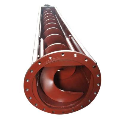 China Heat Resistant Dewatering Halftless Screw Conveyor Screw Conveyor System For Dewatering Wastewater Treatment for sale