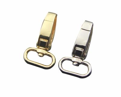 China New Design Porcelain Durable.attractive Gold Metal High Quality Lightweight Zinc Alloy Nickel Free Swivel Snap Swamp Hooks G Hook Buckle For Bags for sale