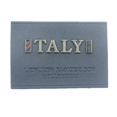 China Custom Leather Patches Viable For Jeans Leather Label for sale