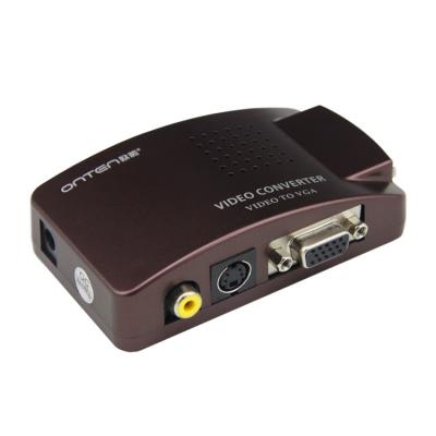 China Video Output Mini Converter AV To VGA Adapter Box Digital Video Port To VGA Video Adapter VGA Splitter for sale