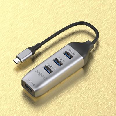 China Expands One Port USB-C to 4 Port Onten Part USB HUB Accessory Type C USB 3.0 to 4 USB Hub Dock Docking Station for sale