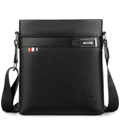 China Wholesale Waterproof High Quality Leather Square Cross - Body Messenger Shoulder Bag For Men for sale