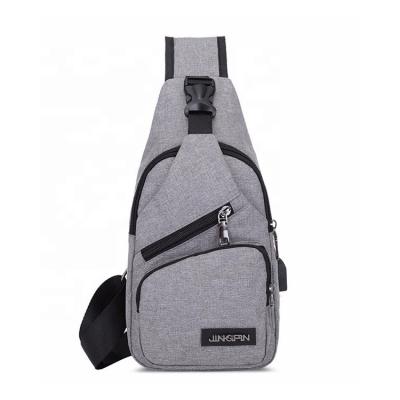 China Waterproof Anti Theft With Custom Waterproof Trunk Rig Sling Crossbody Bag Leisure USB Pole And Earphone With USB for sale