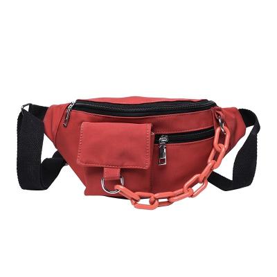 China Popular Custom Women Waterproof Wear-Resisting Waterproof Fanny Pack Waist Belt Bag Chain for sale