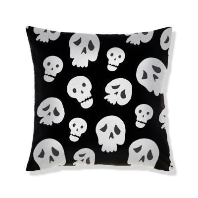 China Halloween Decoration Pillow Case Pumpkin Skull Pillowcase Werewolf Tiles Decorative for sale