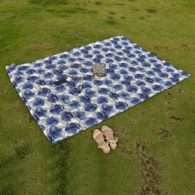 China Modern Comfortable Foldable Picnic Blanket Camping Mat Supply Supplier Picnic Mat Outdoor Waterproof Blue for sale