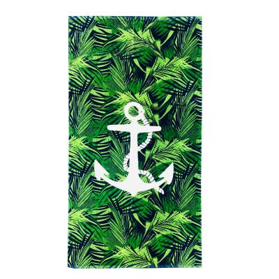 China QUICK DRY Custom Printed Beach Towels Recycled Beach Towel Sand Waffle Cotton Free Printed Beach Towels for sale