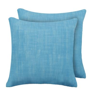 China 18x18 Customized Waterproof Waterproof Sofa Throw Pillow Cover Outdoor Woven Cushion Cover Decorative for sale