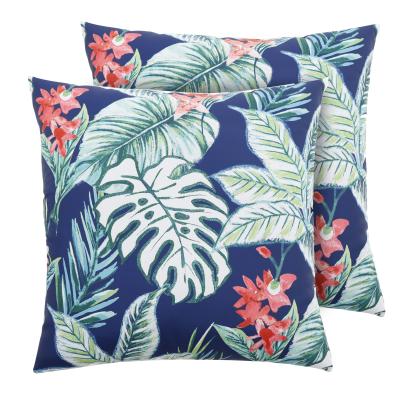 China Digital Printed Square Sofa Cushion Cotton Linen 43x43cm Waterproof Wholesale Custom Tile Covers Cases for sale