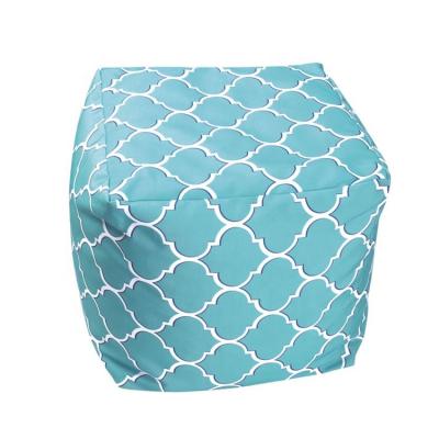 China Modern Kids Sneak Moroccan Foot Stool Round Fabric Pouf Ottoman Stool Foot Massage for sale